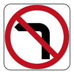 Answer NO LEFT TURN