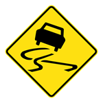 Answer SLIPPERY ROAD
